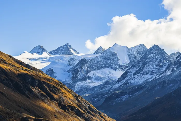 Framed Print : The snow-capped peaks of the Grand Cornier Framed Print : The snow-capped peaks of the Grand Cornier