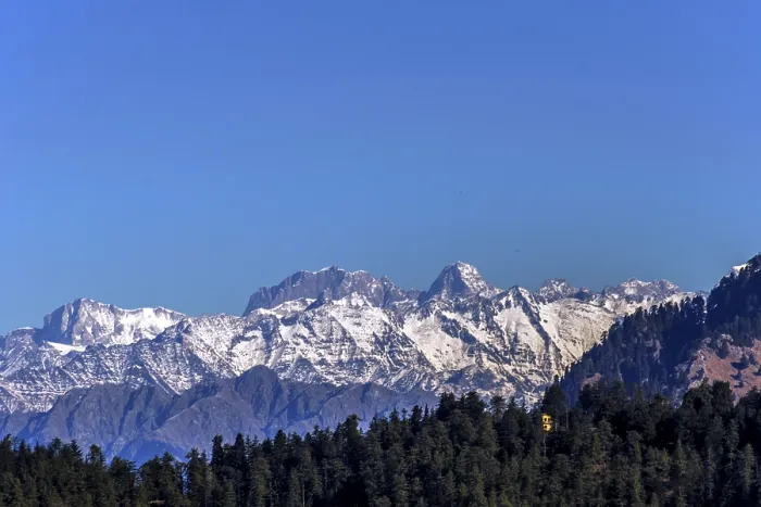 Framed Print : Snow covered mountains, mashobra