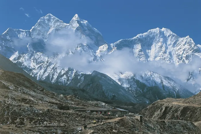 Framed Print : Snow mountains on Kailash Mansarovar trek Tibet