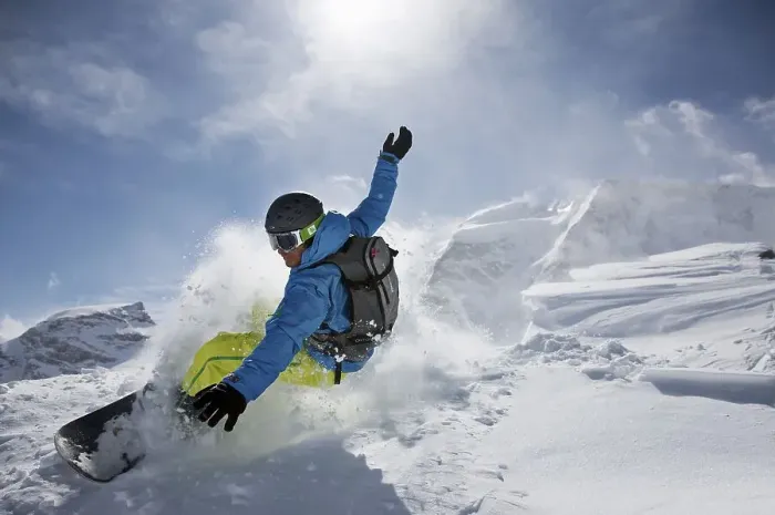 Framed Print : Snowboarder, dynamic snow, action, St