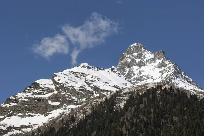 Framed Print : Snowcapped mountains against blue sky
