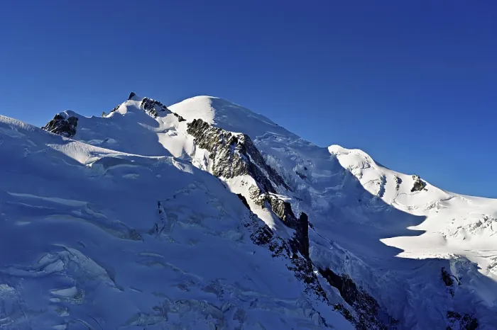 Framed Print : Snowy from left, Mont Maudit, Mont-Blanc