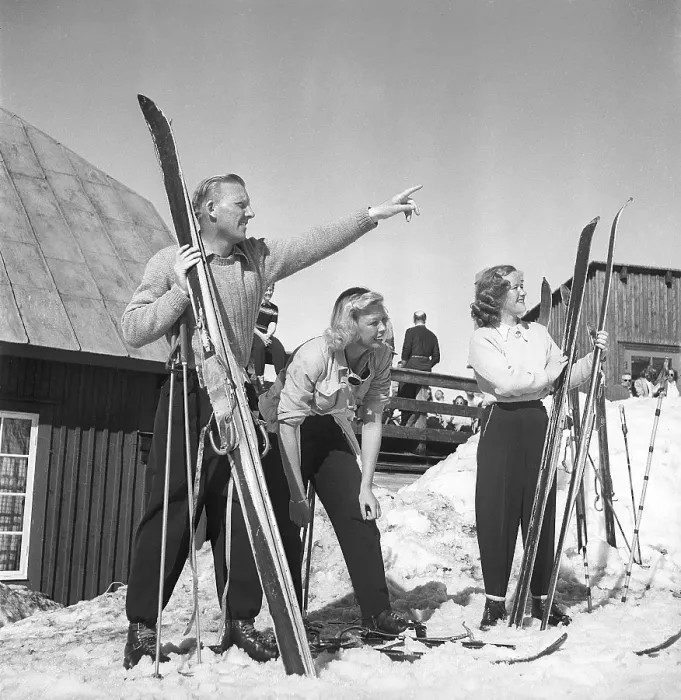 Framed Print : In the snowy mountains 1940s