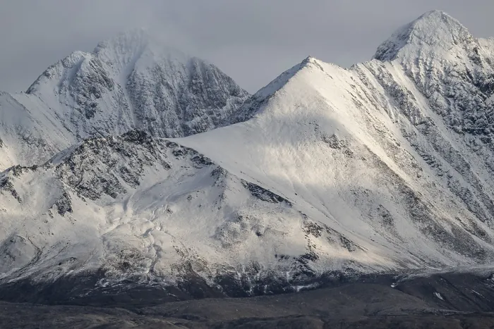Framed Print : Snowy mountains, Spitsbergen, Svalbard