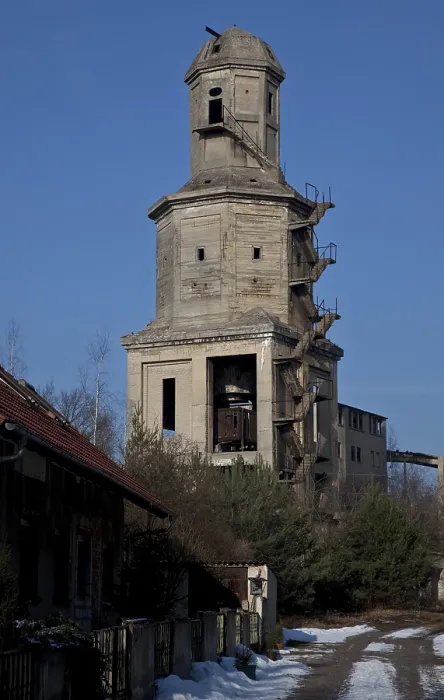 Framed Print : So-called BERZIT-TOWER for lignite drying