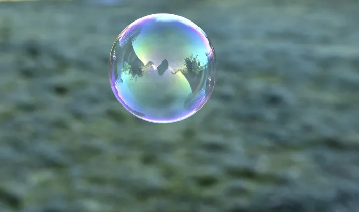Framed Print : Soap bubble in winter, Schleswig-Holstein, Germany