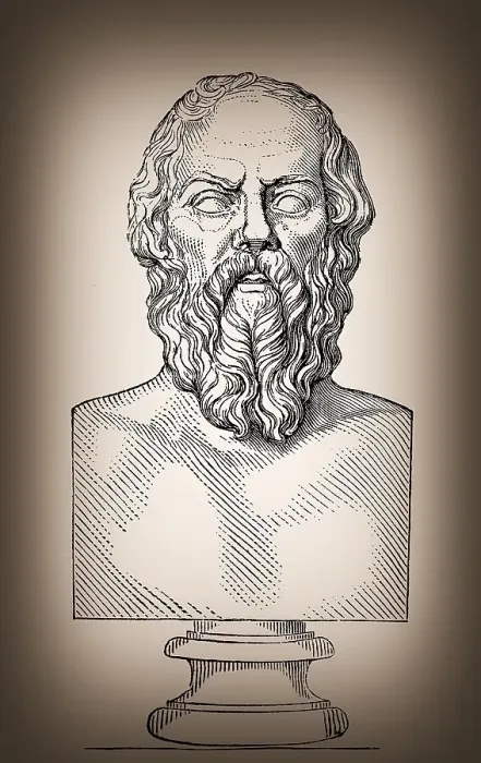 Framed Print : Socrates, 469-399 BC, philosopher of ancient Greece