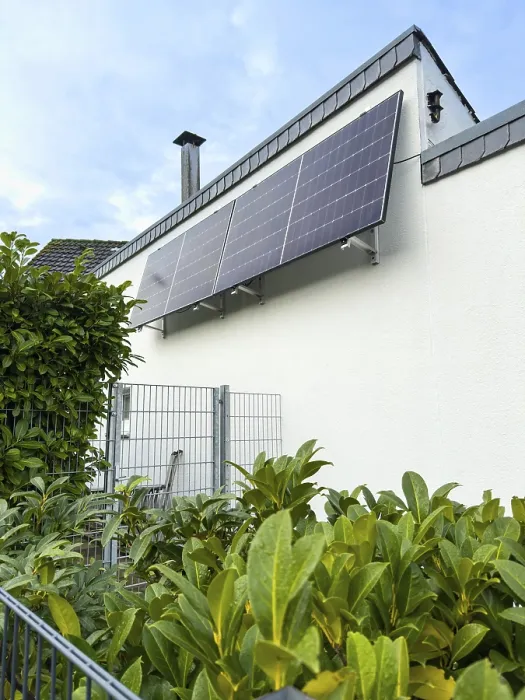 Framed Print : Solar panels on a house wall in Hilden, Germany Framed Print : Solar panels on a house wall in Hilden, Germany