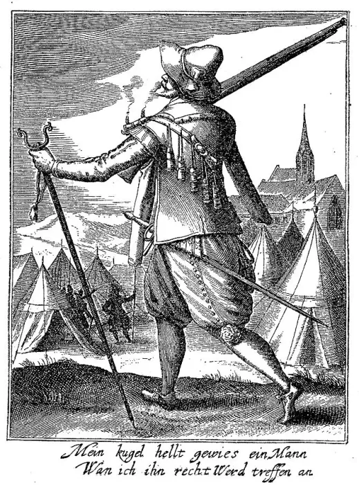 Framed Print : Soldier, Musketeer, from the beginning of the 17th century Framed Print : Soldier, Musketeer, from the beginning of the 17th century
