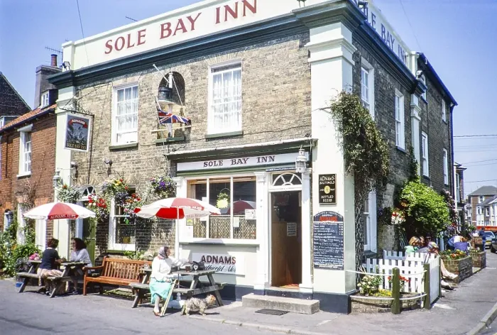 Framed Print : Sole Bay Inn Pub, Southwold, Suffolk, England, United Kingdom 1980s