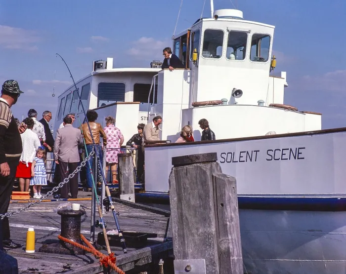 Framed Print : Solent Scene passenger ship built 1974 photographed at Poole Harbour