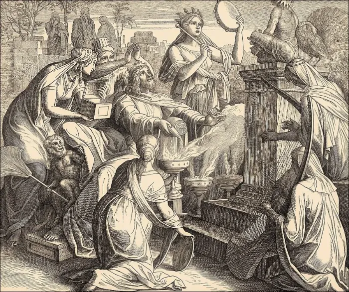 Framed Print : Solomon's Idolatry, Old Testament