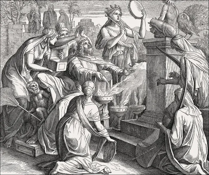 Framed Print : Solomon's Idolatry, Old Testament