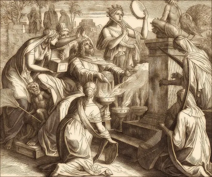 Framed Print : Solomon's Idolatry, Old Testament Framed Print : Solomon's Idolatry, Old Testament