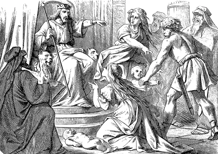 Framed Print : Solomon's Wise Judgment, First Book of Kings