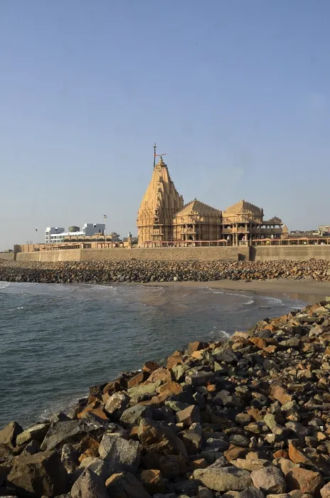 Framed Print : Somnath temple Gujrat India Asia