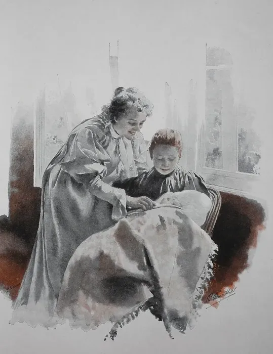 Framed Print : The Son and the Heir, the Mother and the Grandmother with a Baby Framed Print : The Son and the Heir, the Mother and the Grandmother with a Baby