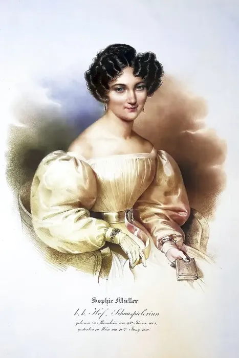 Framed Print : Sophie Mueller (1803-1839), German-Austrian actress