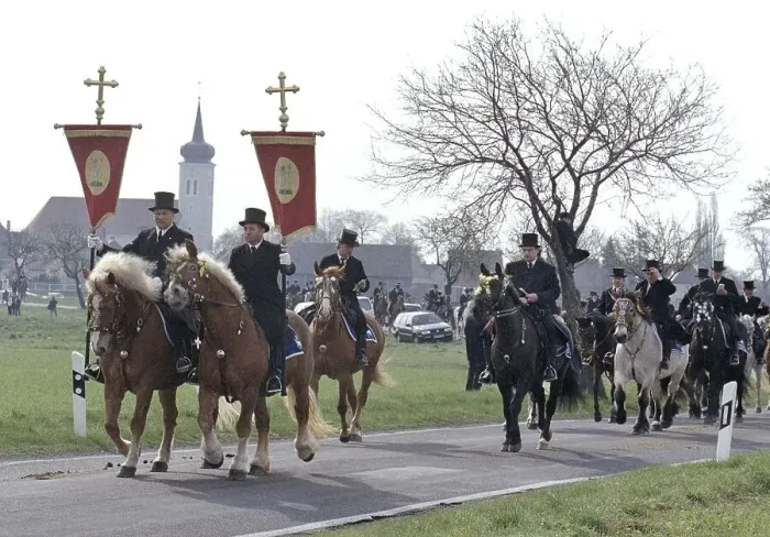 Framed Print : Sorbian Easter riders ride their horses on Easter Sunday in Wittichenau
