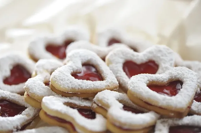 Framed Print : Sour creme hearts