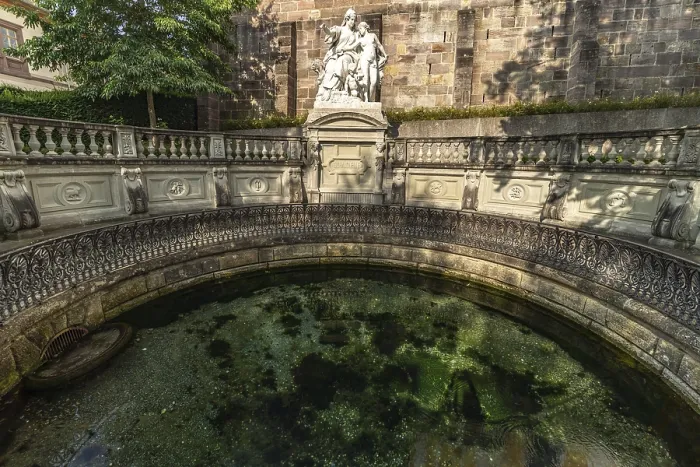 Framed Print : The source of the Danube in Donaueschingen Framed Print : The source of the Danube in Donaueschingen