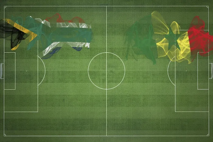 Framed Print : South Africa vs Senegal Soccer Match