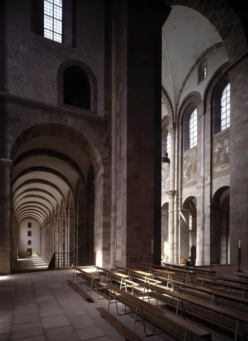 Framed Print : South aisle and nave, St. Sankt, Saint Framed Print : South aisle and nave, St. Sankt, Saint