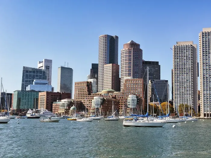 Framed Print : South Boston Waterfront, Skyline