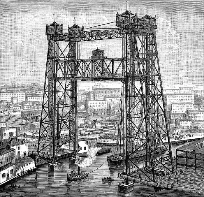 Framed Print : South Halsted Street Lift-Bridge Framed Print : South Halsted Street Lift-Bridge