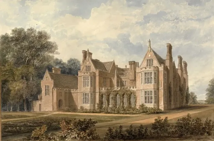 Framed Print : South West View of Bourn Hall, Cambridgeshire Framed Print : South West View of Bourn Hall, Cambridgeshire
