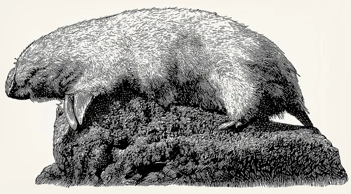 Framed Print : The southern marsupial mole (Notoryctes typhlops)