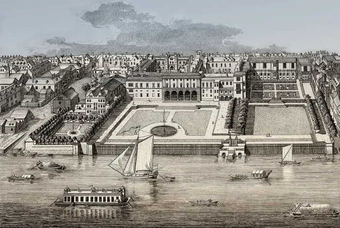 Framed Print : The Southern Front of Old Somerset House