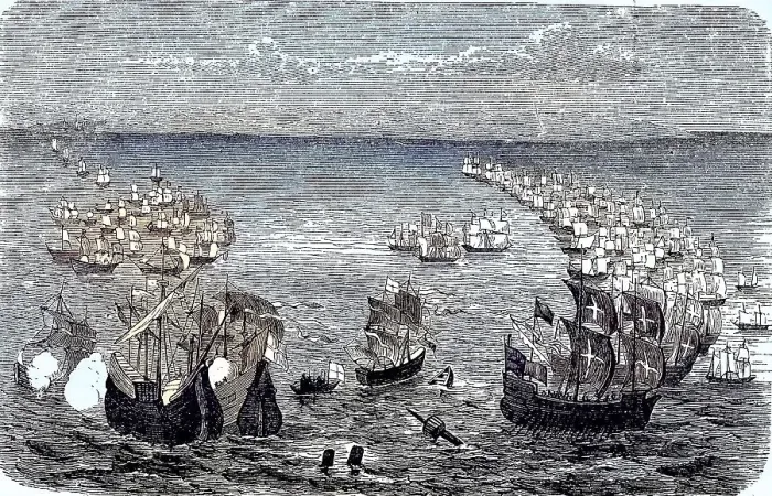 Framed Print : The Spanish Armada, Grande y Felicisima Armada