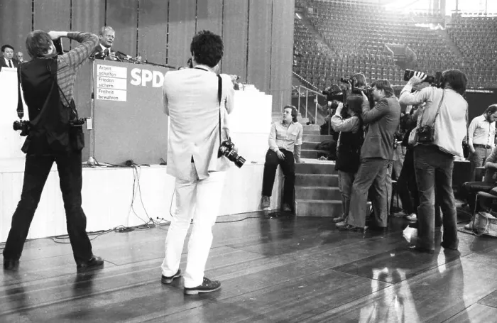 Framed Print : SPD Party Congress April 1982.Willy Brandt Framed Print : SPD Party Congress April 1982.Willy Brandt