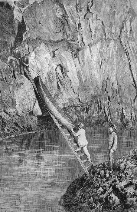 Framed Print : Speleology in the South of France