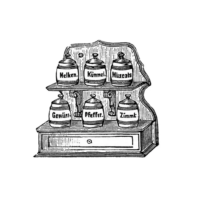 Framed Print : Spice stand, historical illustration from: Marie Adenfeller