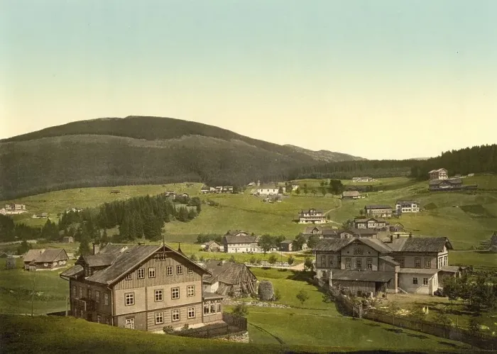 Framed Print : Spindleruv Mlyn, a town in the KrkonoTe Mountains