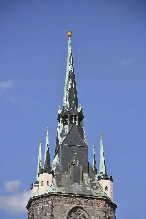 Framed Print : Spire, Red Tower, free-standing