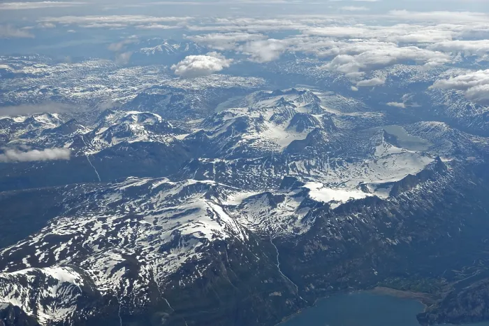 Framed Print : Spitsbergen, aerial view, Svalbard archipelago