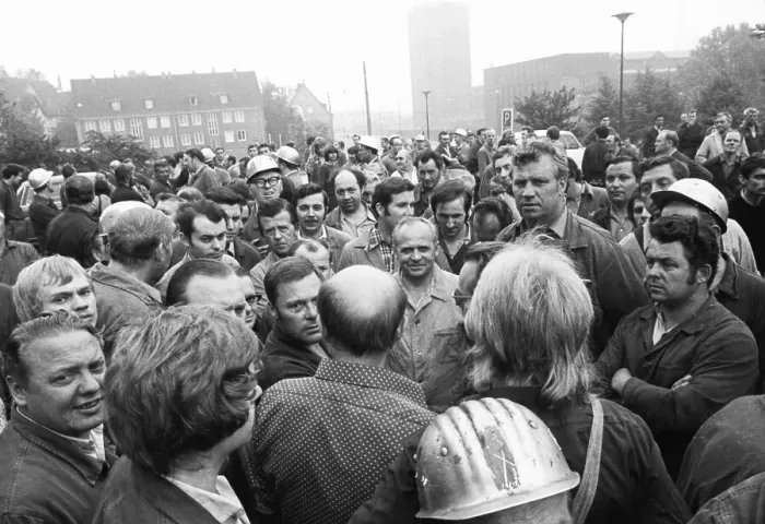 Framed Print : With a spontaneous strike on 14 August 1972 at the Friedr Framed Print : With a spontaneous strike on 14 August 1972 at the Friedr