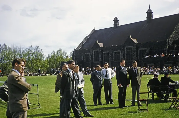 Framed Print : Sporting events Melbourne Grammar School, Melbourne, Victoria, Australia 1956 Members of the teaching staff Framed Print : Sporting events Melbourne Grammar School, Melbourne, Victoria, Australia 1956 Members of the teaching staff