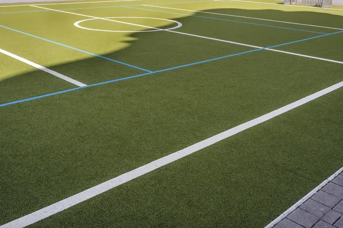 Framed Print : Sports ground with artificial turf Framed Print : Sports ground with artificial turf