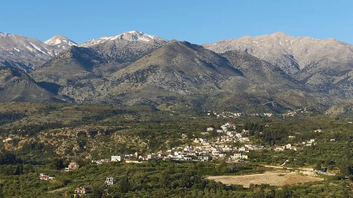 Framed Print : Spring in Crete, Paidochori village