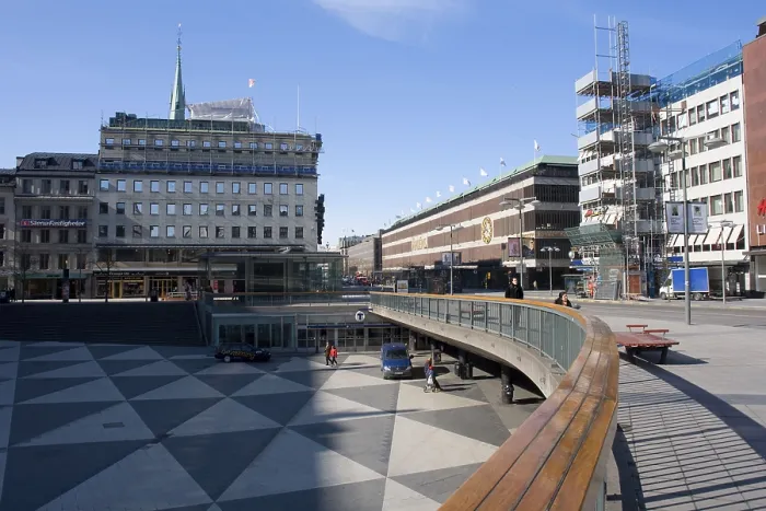 Framed Print : Square, in front of Kulturhuset