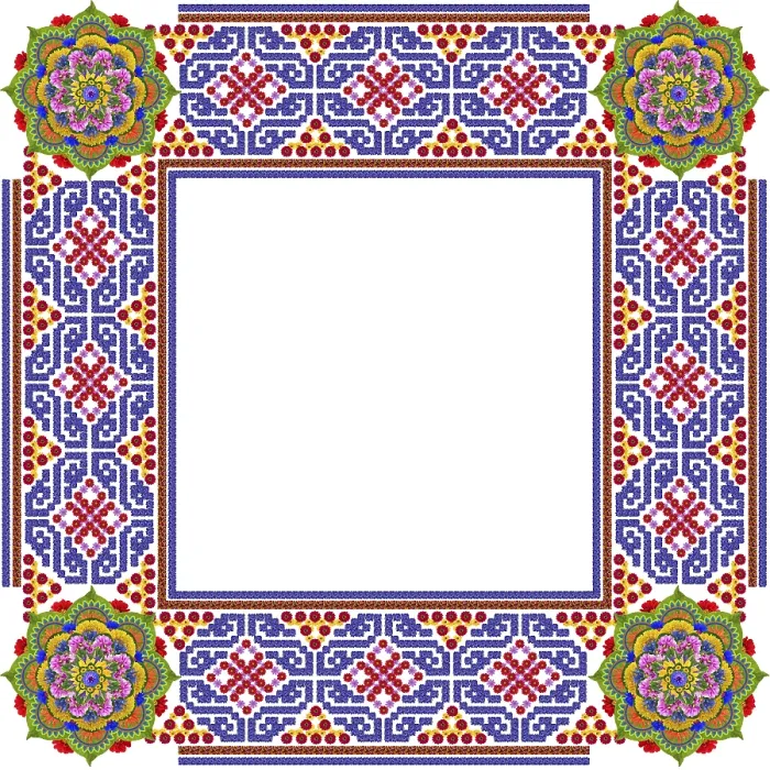 Framed Print : Square simple mandalas photo frame in rustic style made from summer flowers Framed Print : Square simple mandalas photo frame in rustic style made from summer flowers