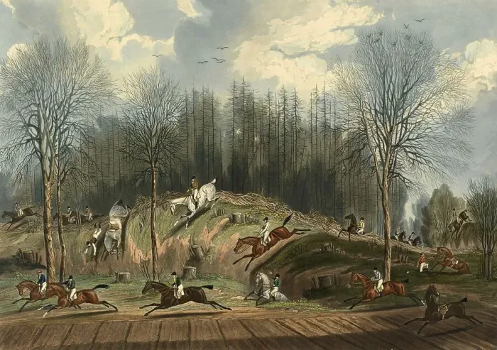 Framed Print : St Albans Grand Steeple Chase on 8 March