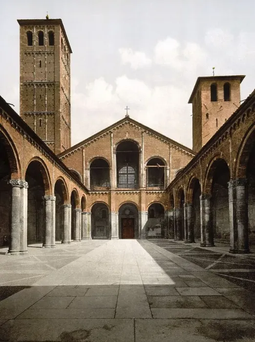 Framed Print : St. Ambrose Church, Sant Ambrogio