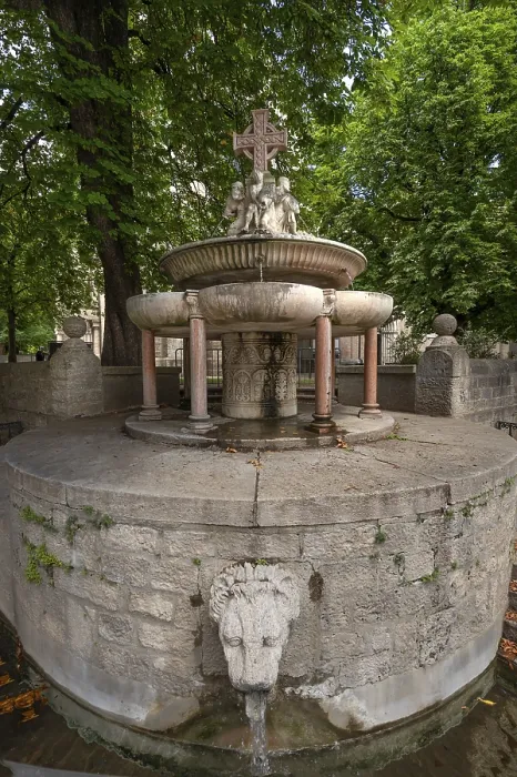 Framed Print : St. Anna's Fountain, St. Anna Platz