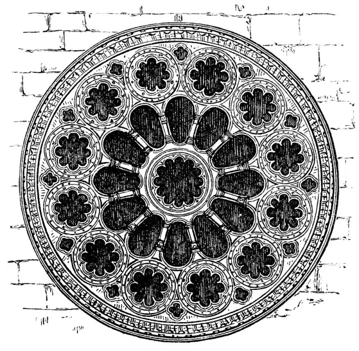 Framed Print : St Catherine's wheel or rose window