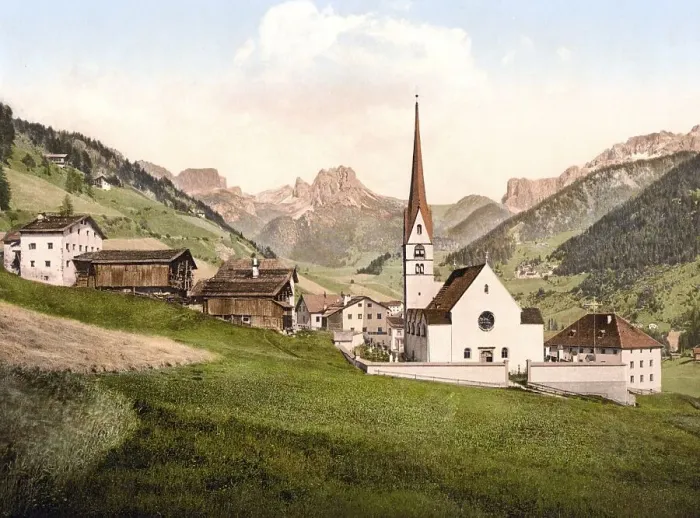 Framed Print : St. Christina in Groeden, formerly Tyrol Framed Print : St. Christina in Groeden, formerly Tyrol